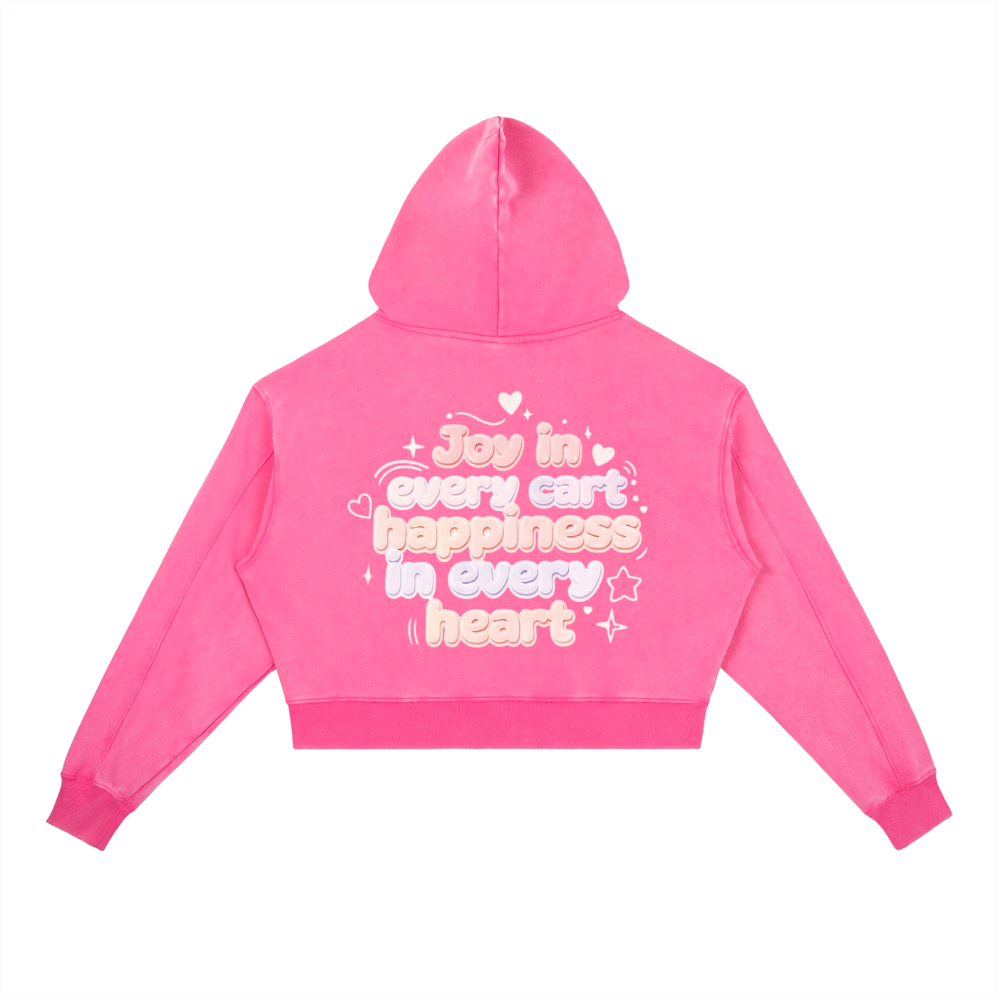 SLUMn Shopping Vintage Washed Heavyweight Cropped Hoodie