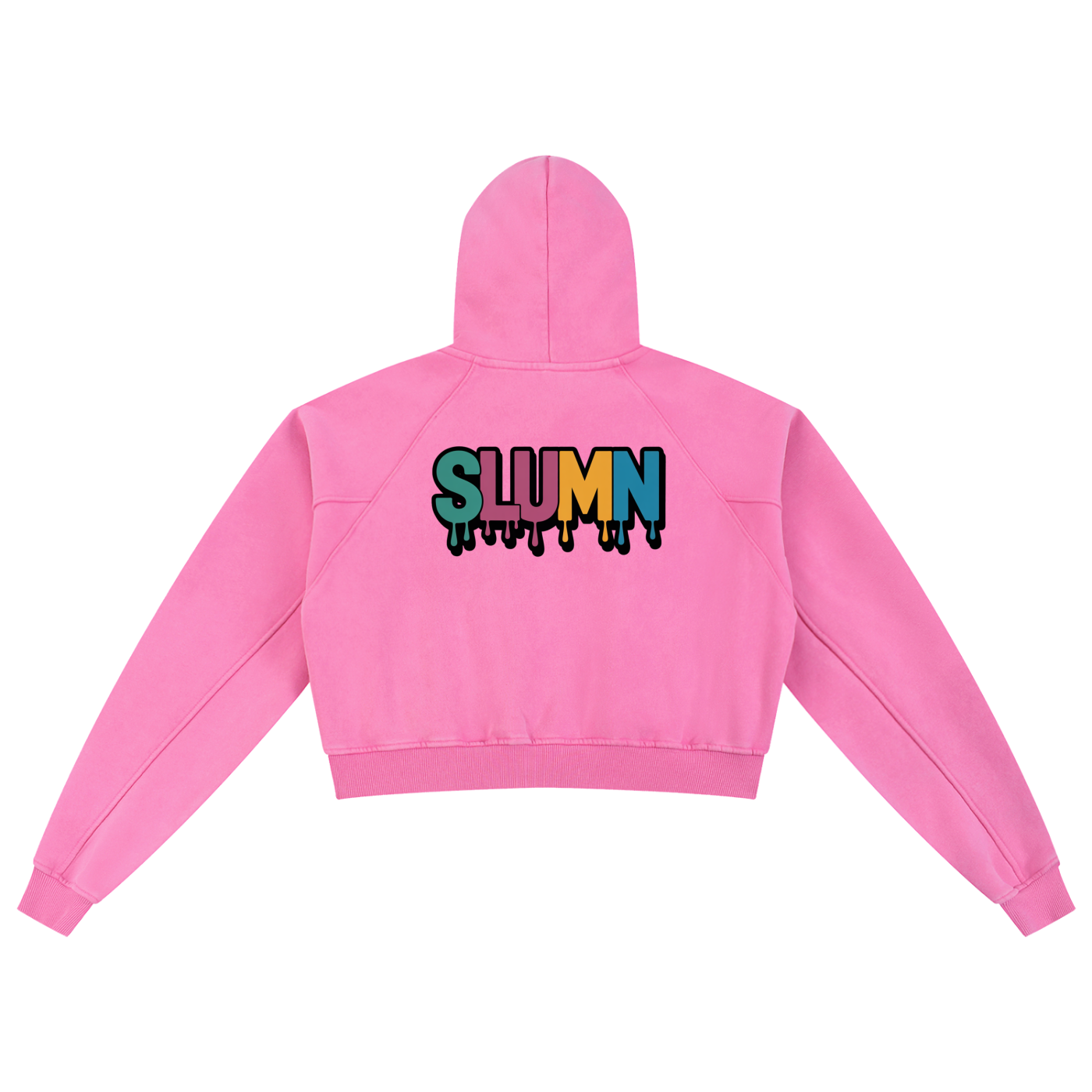SLUMn "Come as you are" Snow Washed Cropped Hoodie