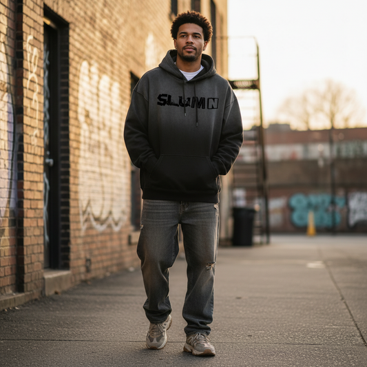 SLUMN Heavyweight Sunfade Oversized Hoodie