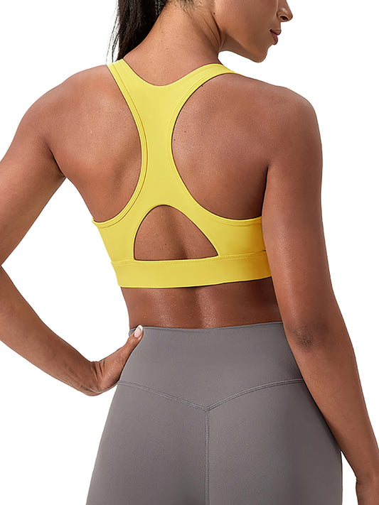 SLUMn Women's Crossover V-Neck Sports Bra