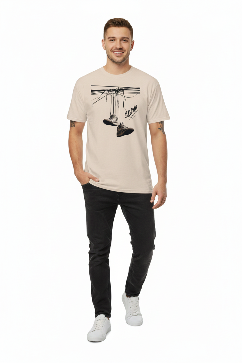 SLUMn Shoes Unisex classic tee professional studio mockup