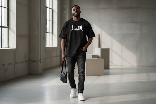 SLUMn Built from Dreaming Heavyweight Cotton Tee – Loose Fit