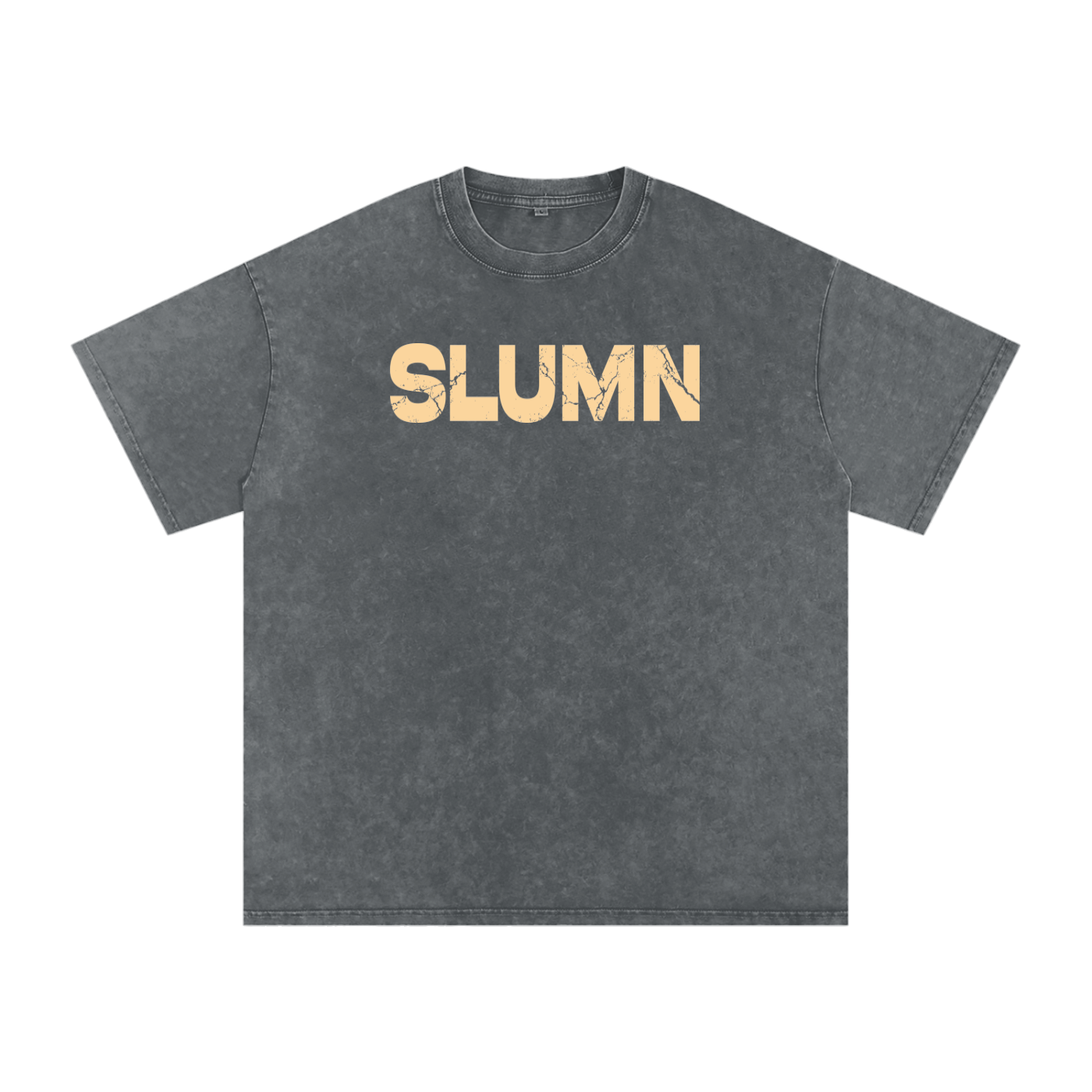 SLUMn Built Different Snow Washed Oversized Cotton T-Shirt