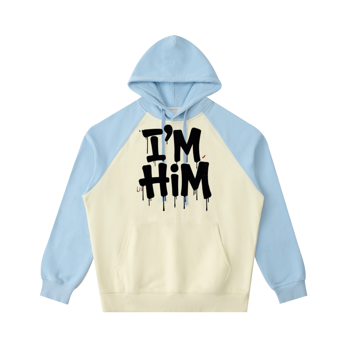 Color-Block Raglan Sleeve Hoodie