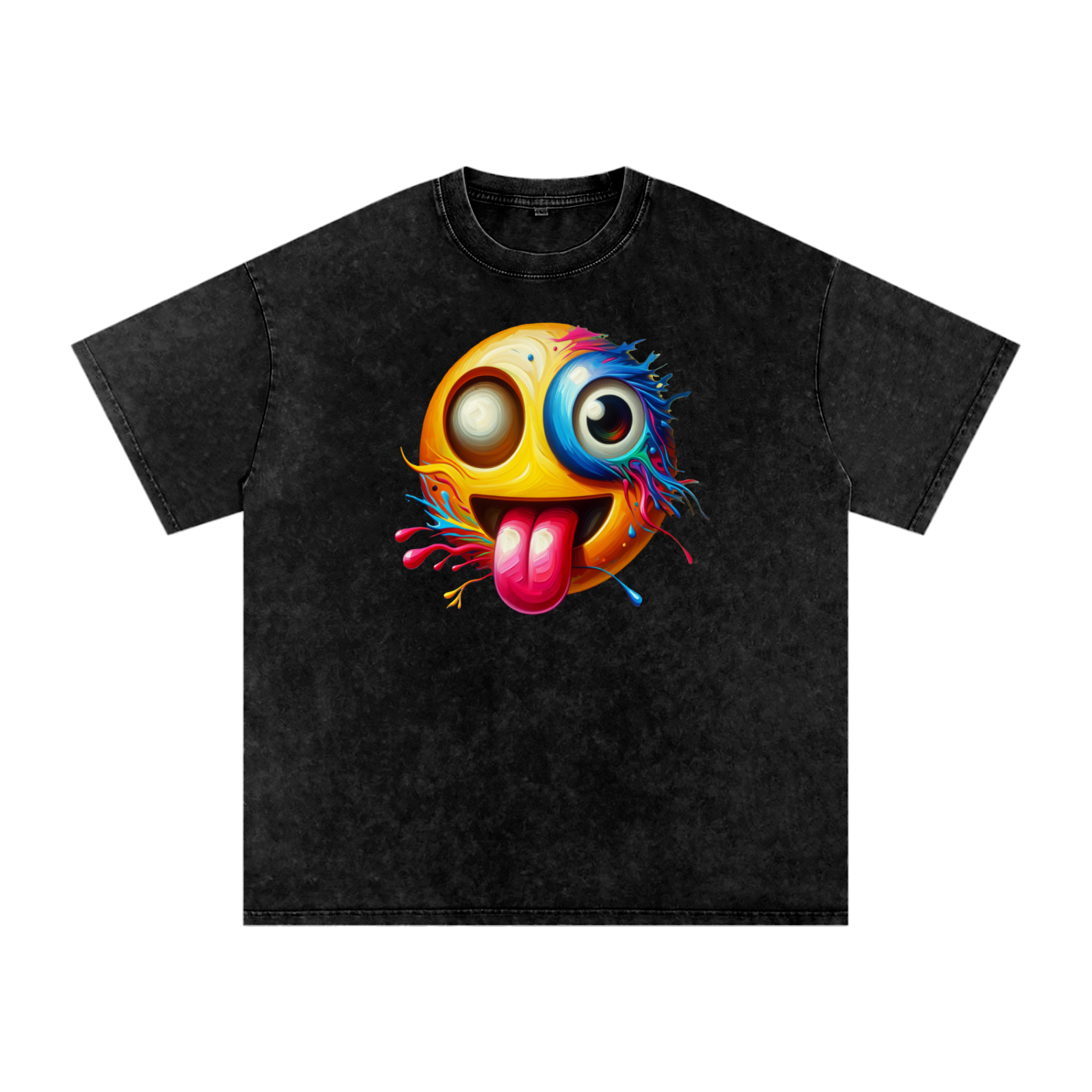 SLUMn Don't Encourage Me Snow Washed Oversized Cotton Tee