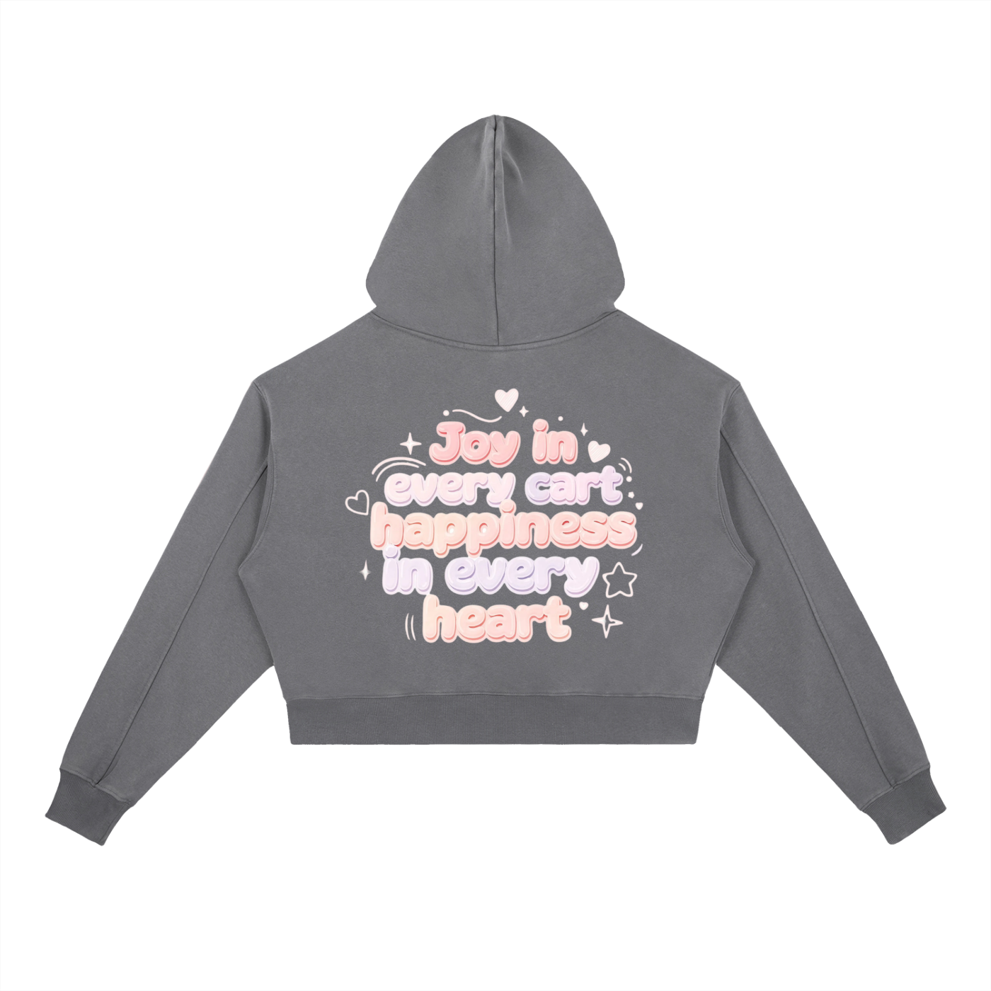 SLUMn Shopping Vintage Washed Heavyweight Cropped Hoodie