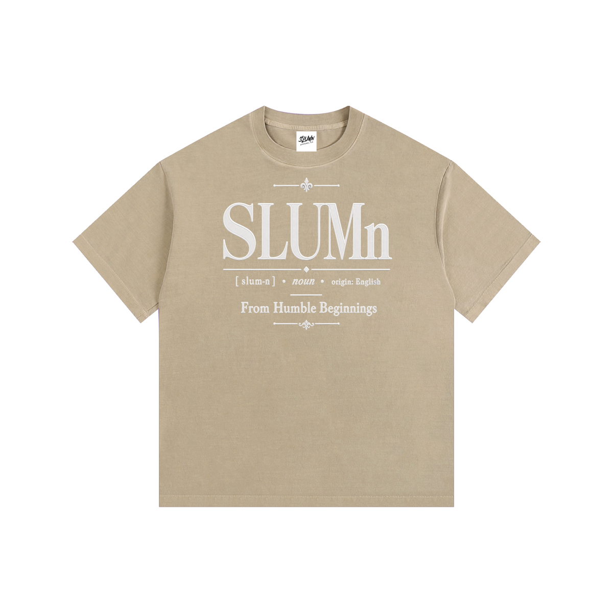 SLUMn Definition Tee — Vintage Washed Oversized Cotton T-Shirt