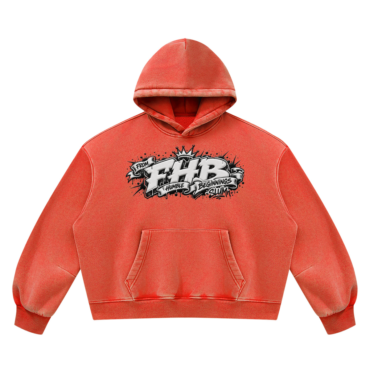 SLUMn FHB Vintage Wash Boxy Fleece Hoodie