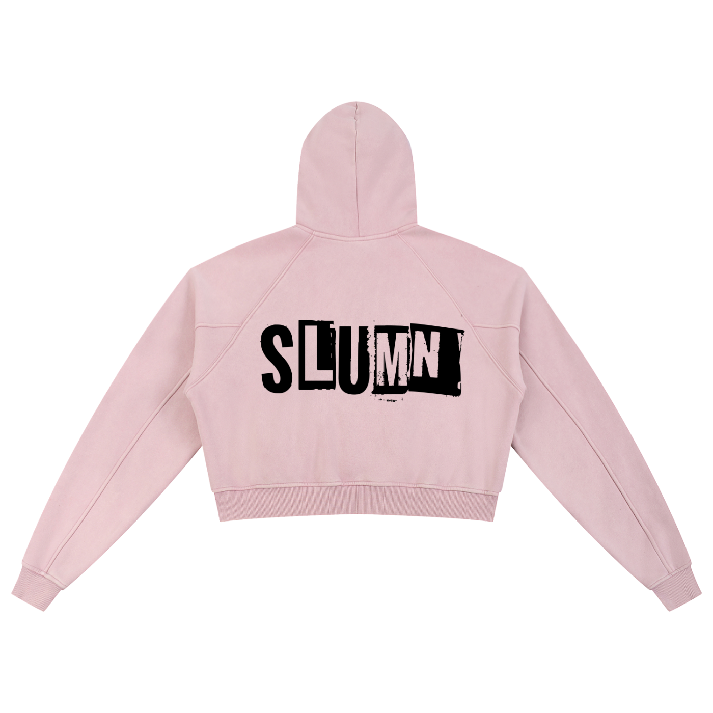 Snow Washed Cropped Hoodie