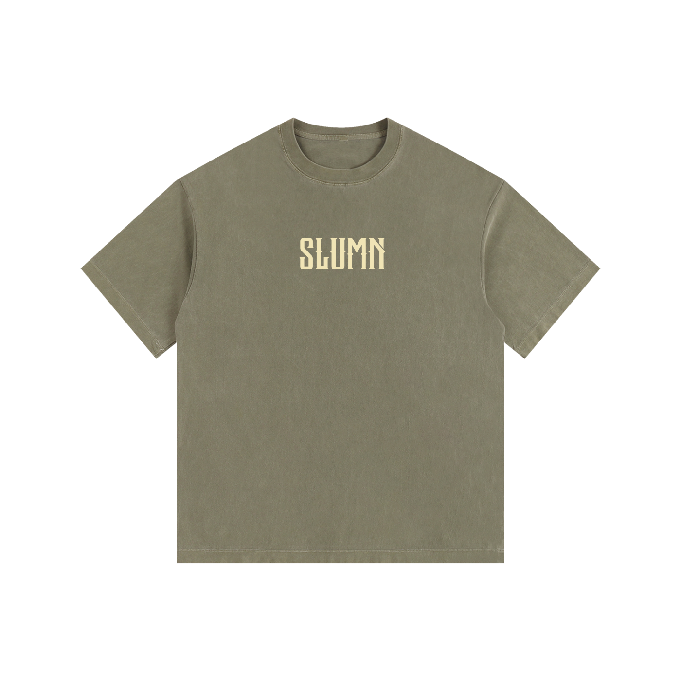 SLUMn built from nothing Vintage Washed Oversized Cotton Tee - Premium Heavyweight 260gsm