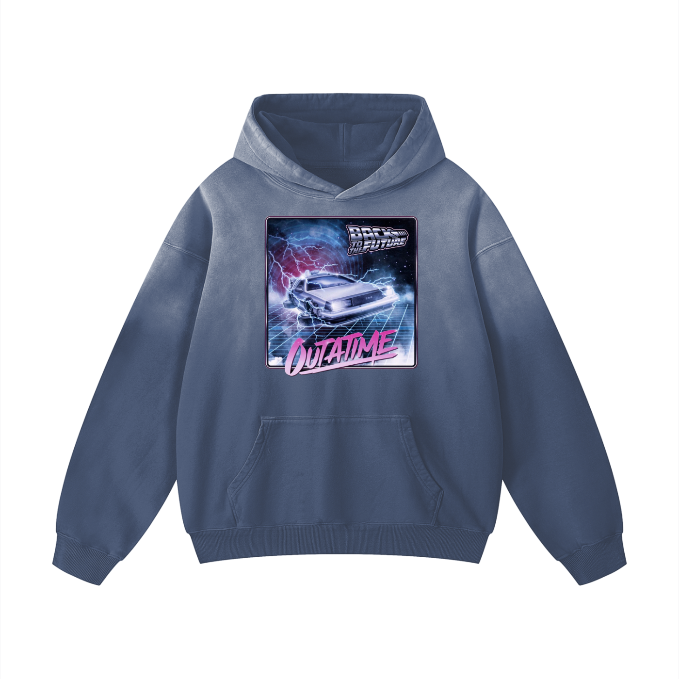 Retro Car Heavyweight Sunfade Oversized Hoodie