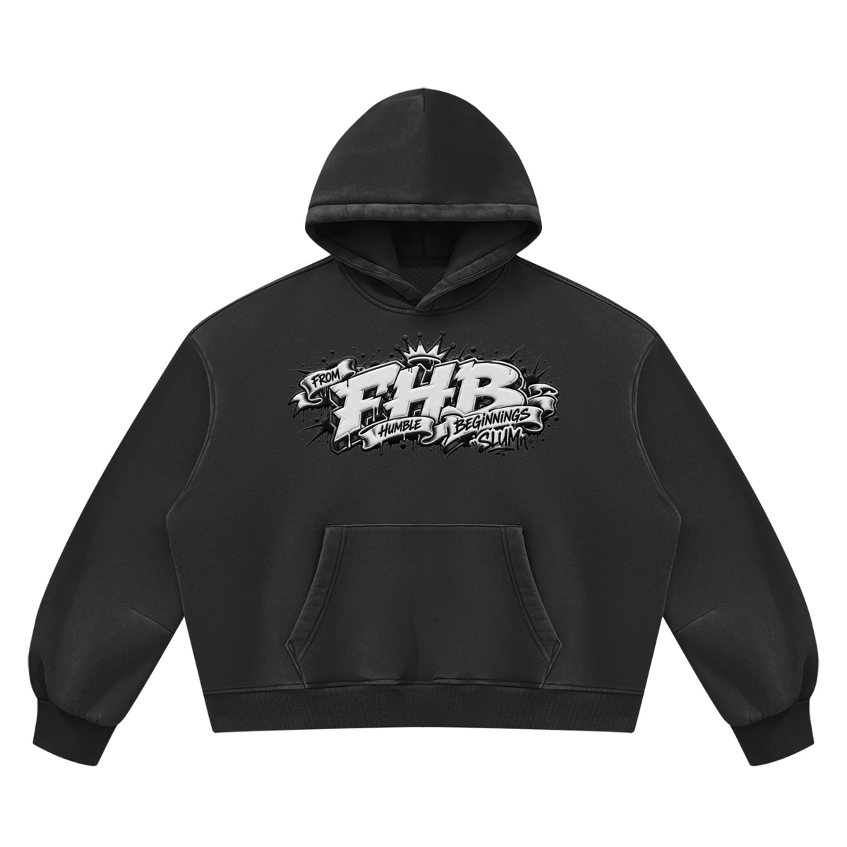 SLUMn FHB Vintage Wash Boxy Fleece Hoodie