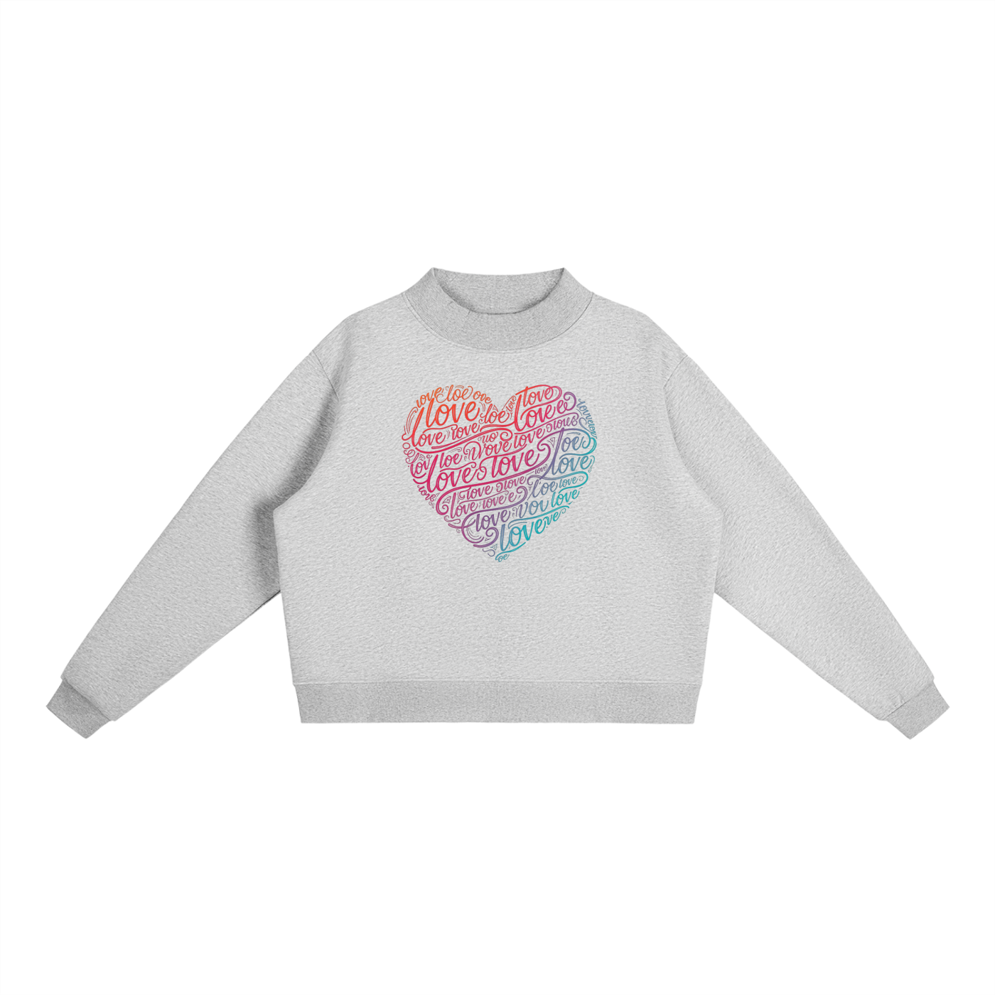 SLUMn Heart 3 Essential Fleece Mock-Neck Crew