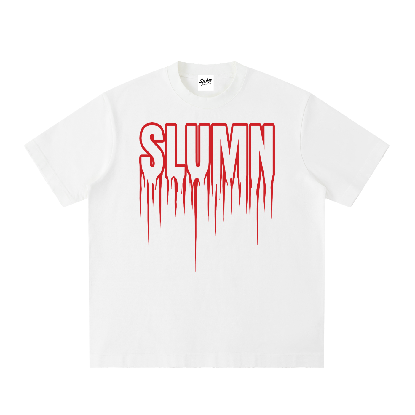 SLUMn Drip Heavyweight Vintage Wash Frayed Tee