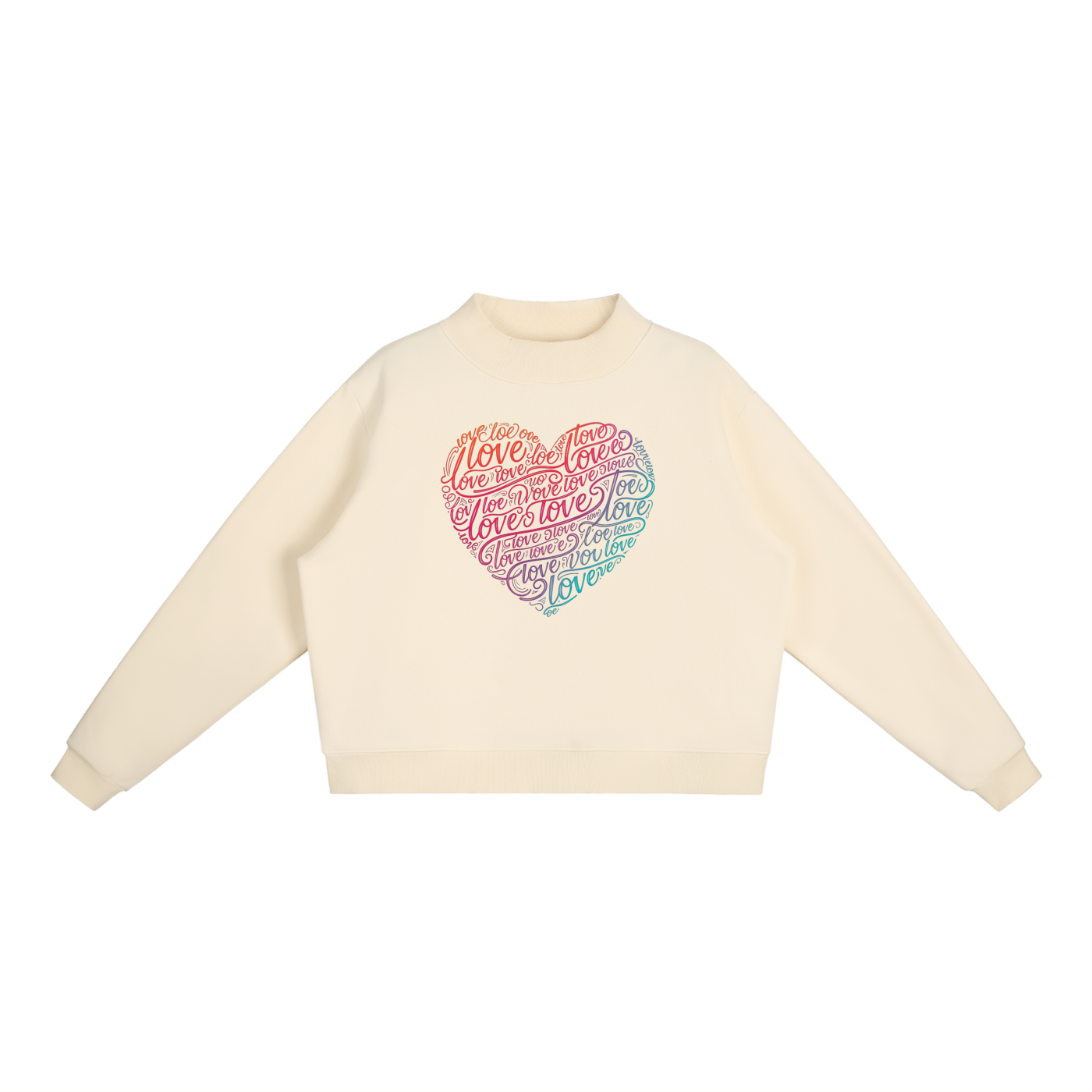 SLUMn Heart 3 Essential Fleece Mock-Neck Crew