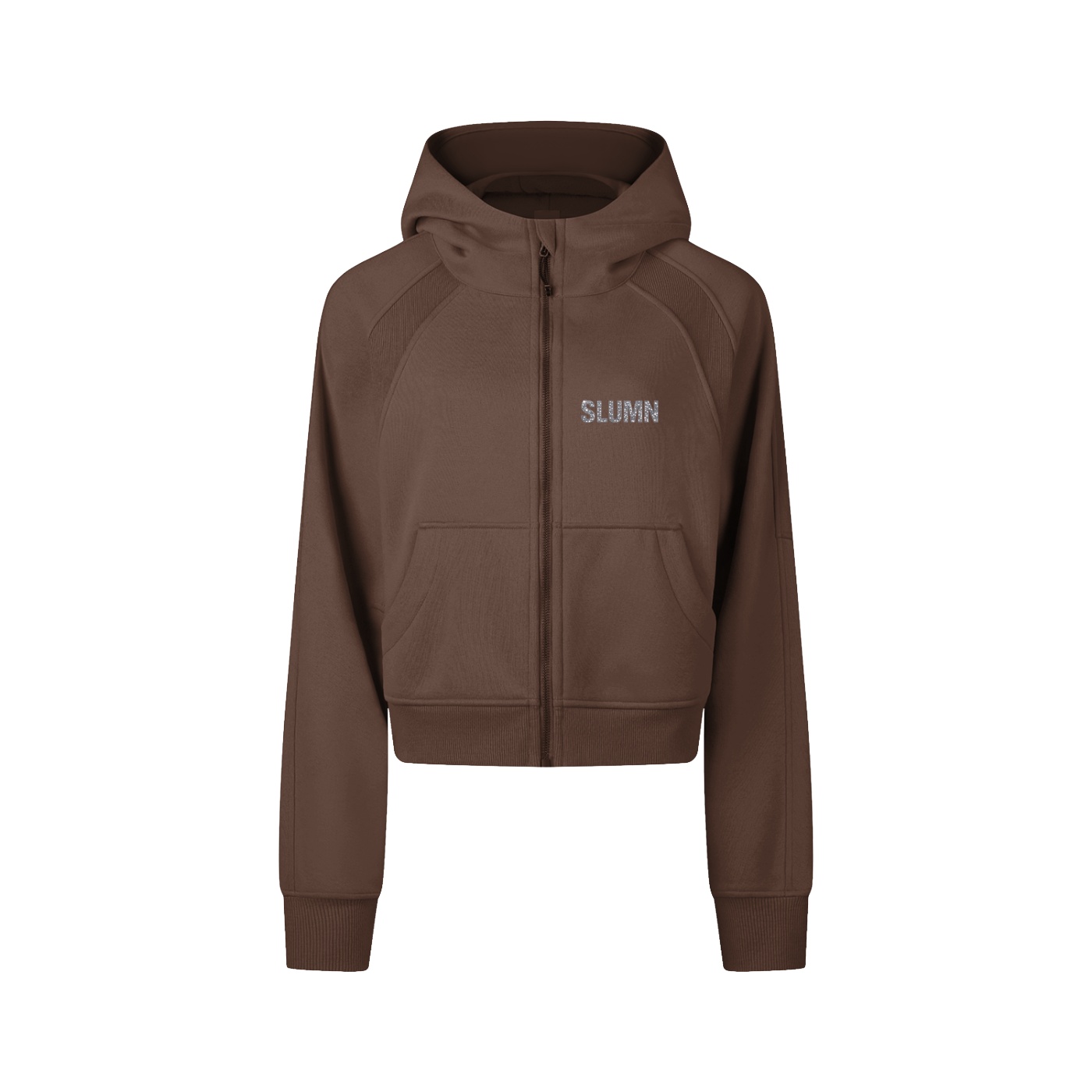 SLUMn Cropped Zip-Through Hoodie