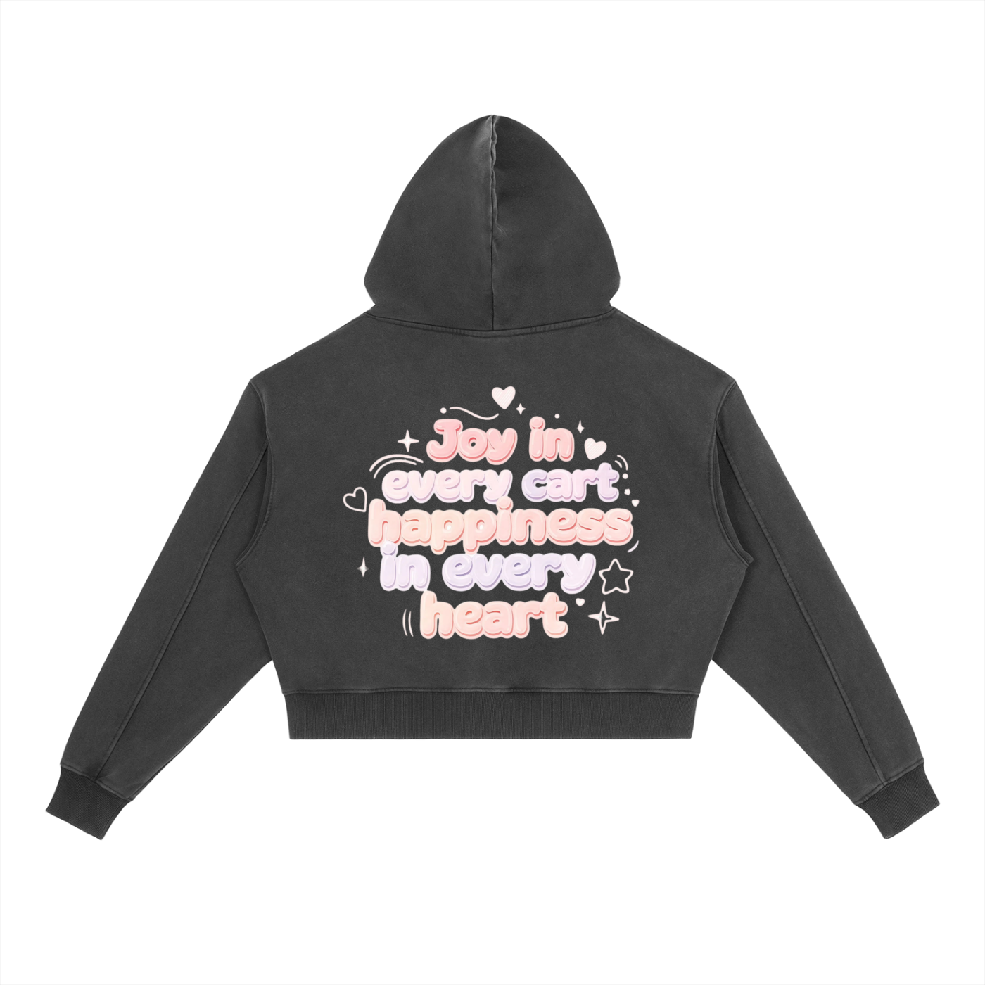 SLUMn Shopping Vintage Washed Heavyweight Cropped Hoodie
