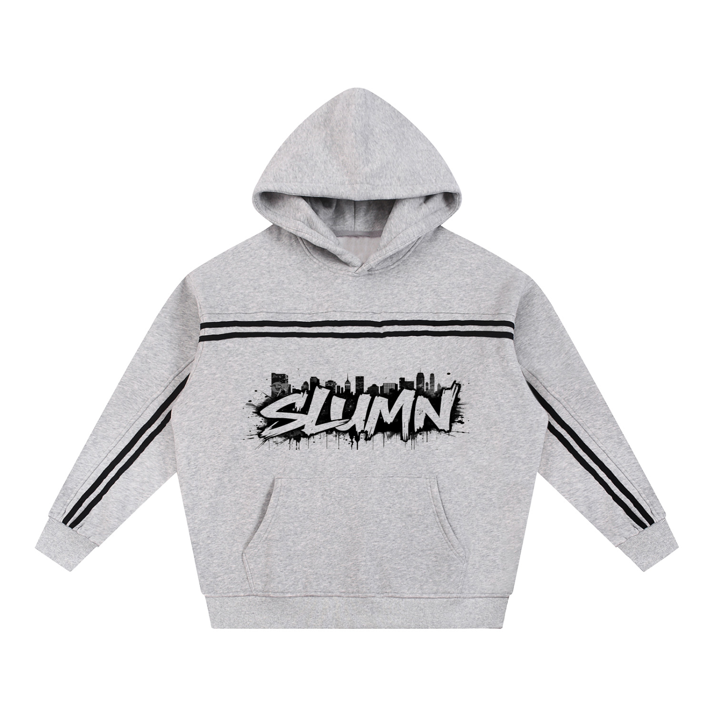 Sun Fade Contrast Tape Fleece Hoodie