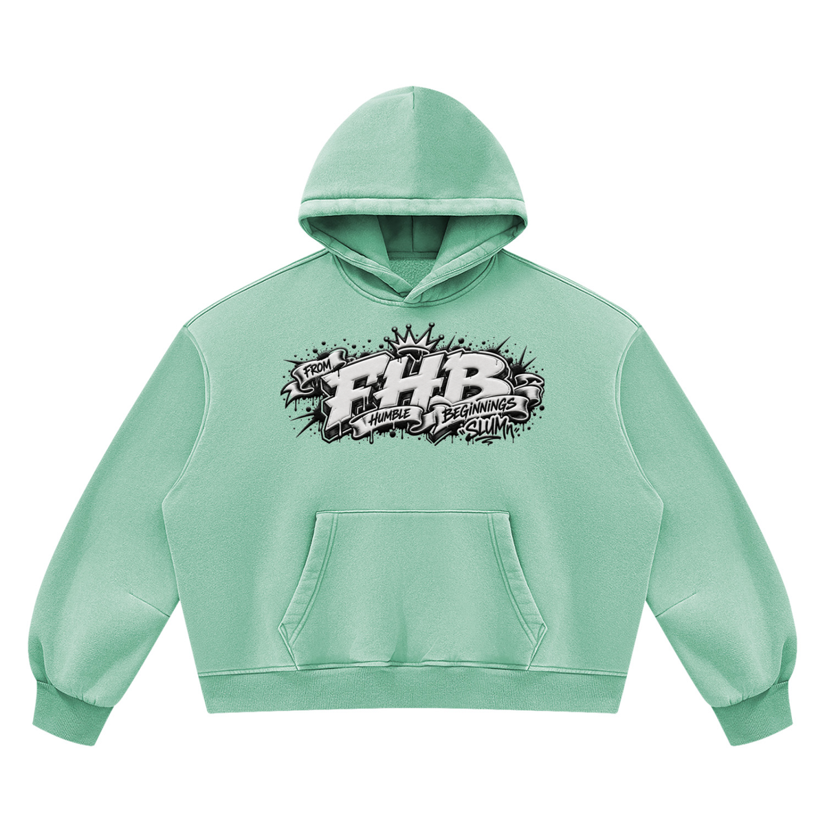 SLUMn FHB Vintage Wash Boxy Fleece Hoodie