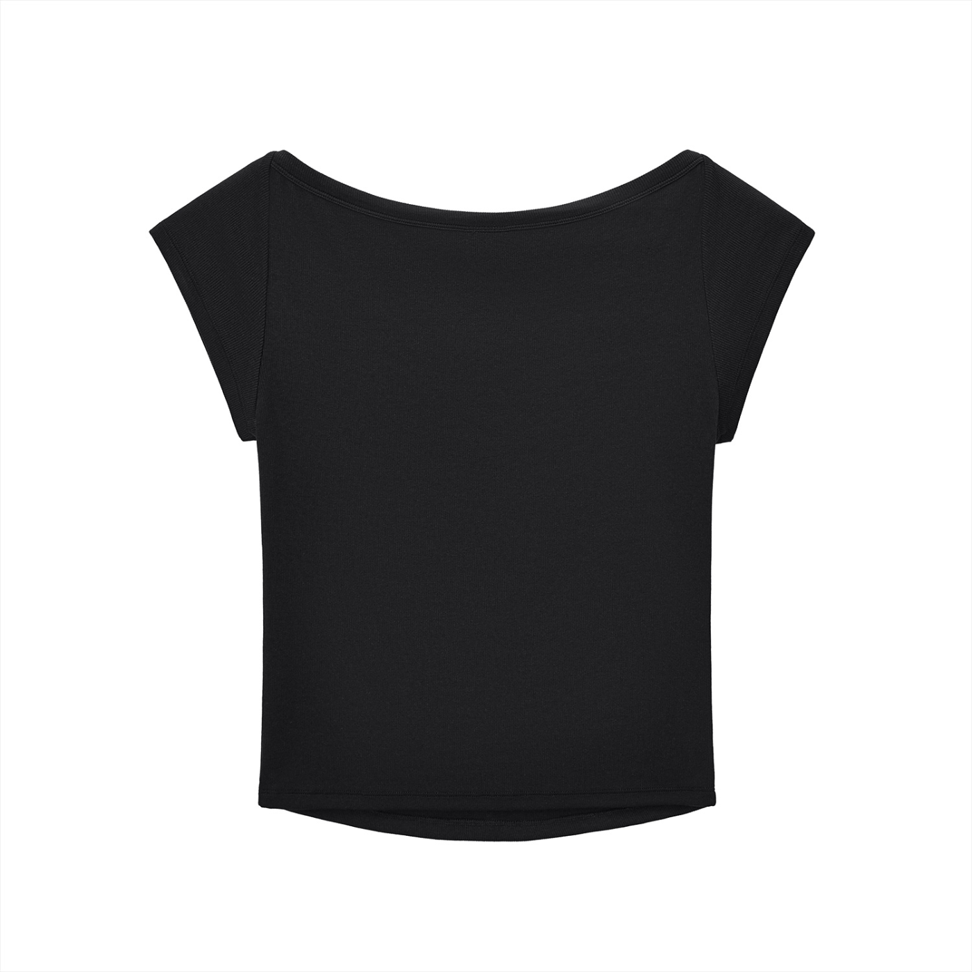 SLUMn Softness Essential Wide Neck Crop Tee