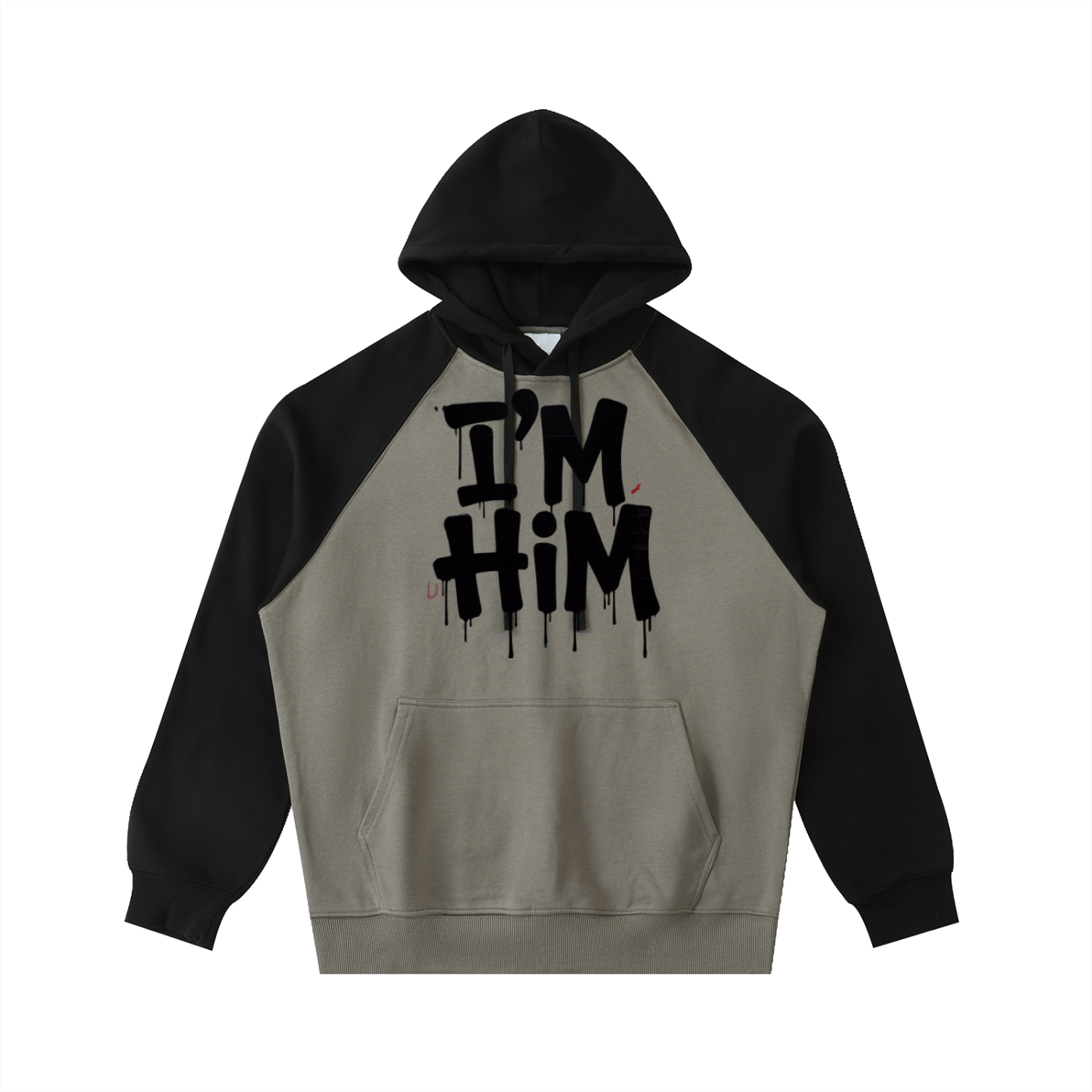 Color-Block Raglan Sleeve Hoodie