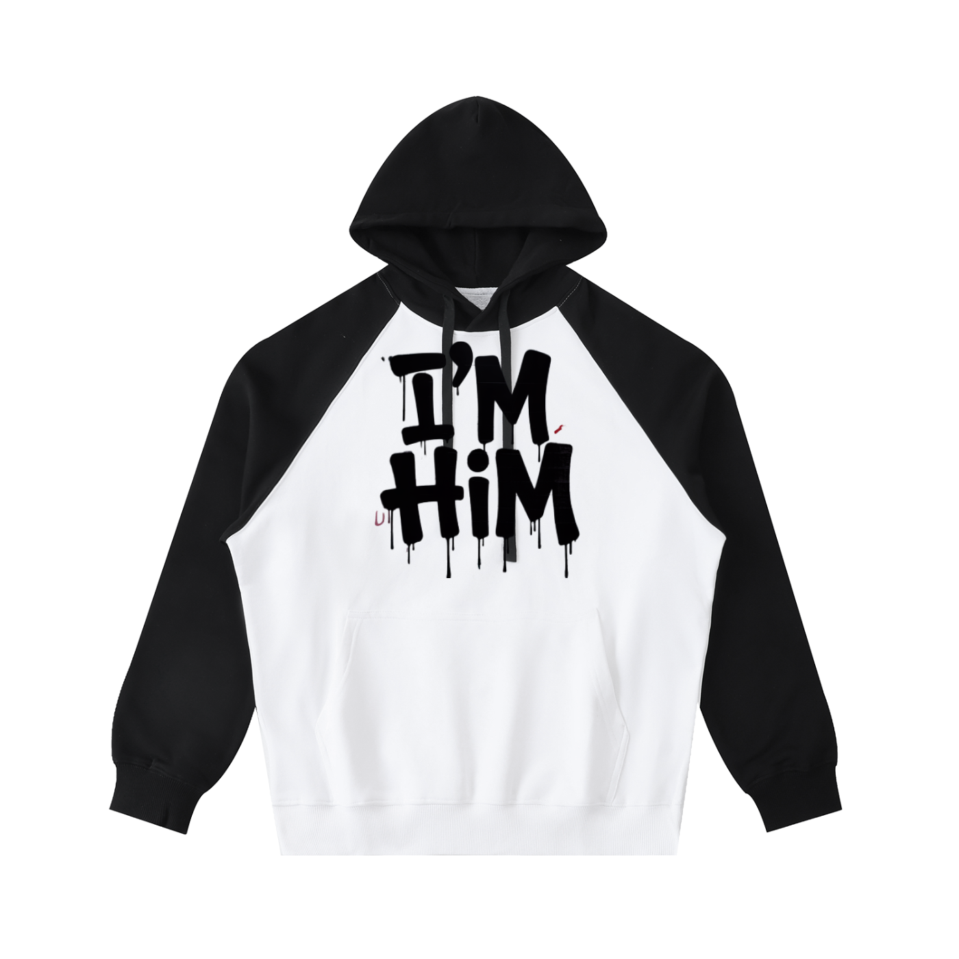 Color-Block Raglan Sleeve Hoodie