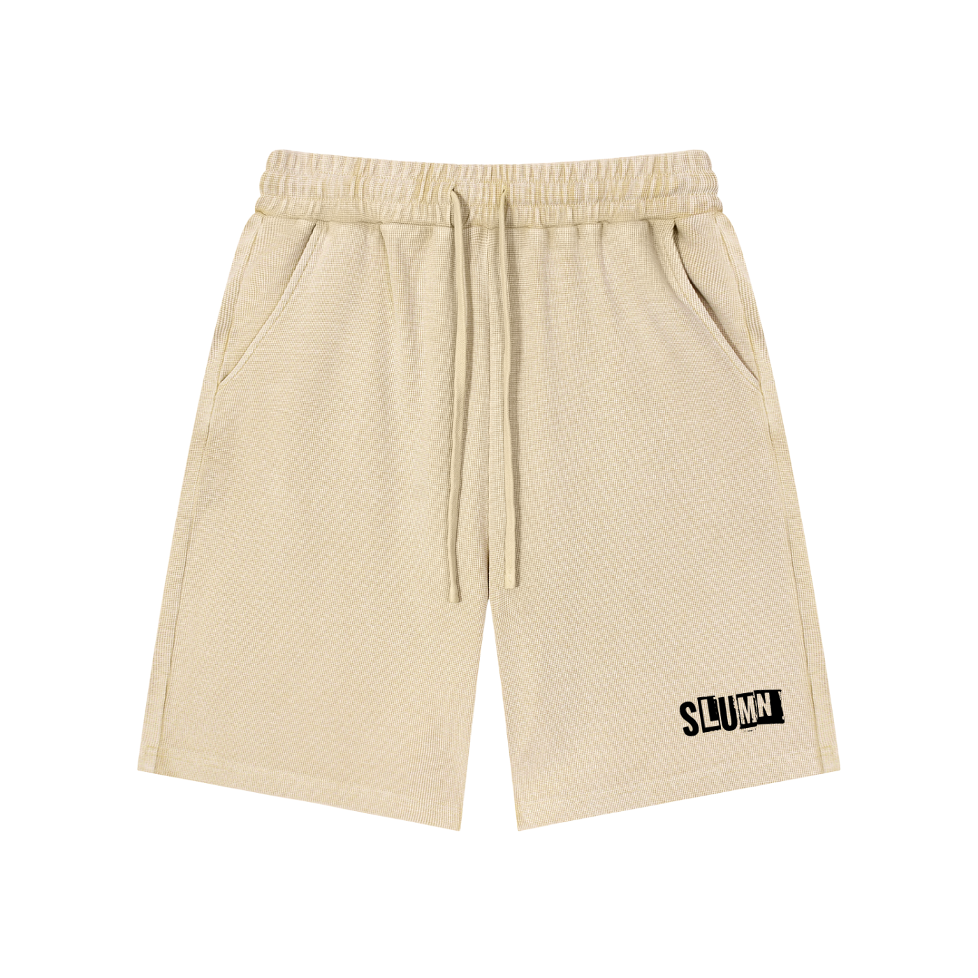 SLUMn Mineral Wash Waffle Knit Shorts