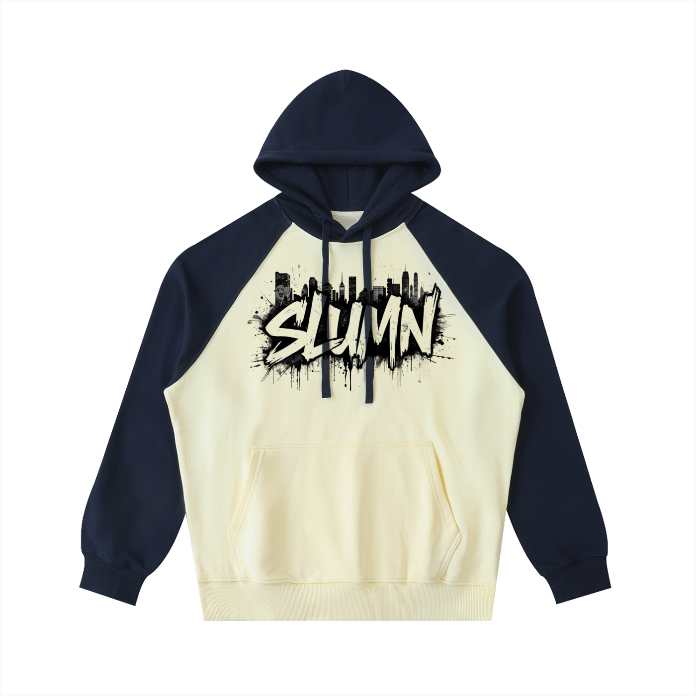 Color-Block Raglan Sleeve Hoodie