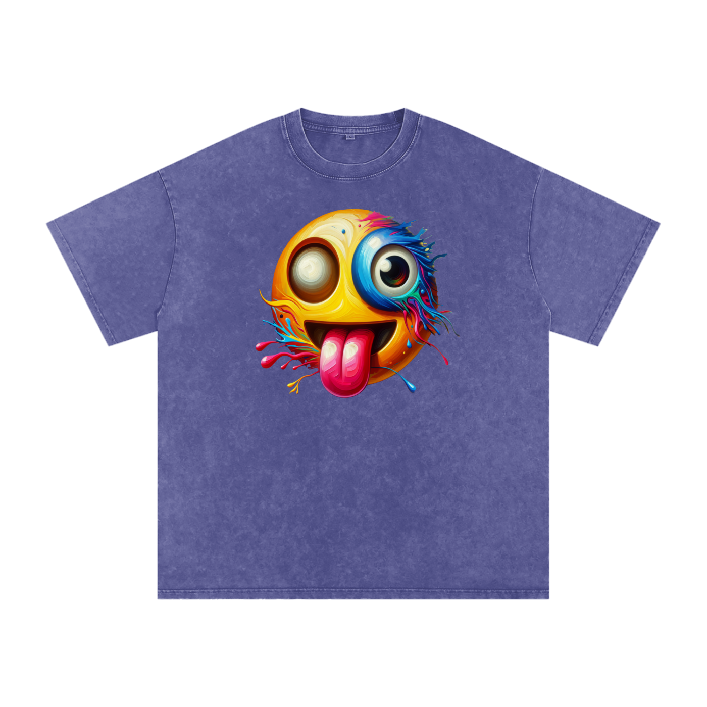 SLUMn Don't Encourage Me Snow Washed Oversized Cotton Tee