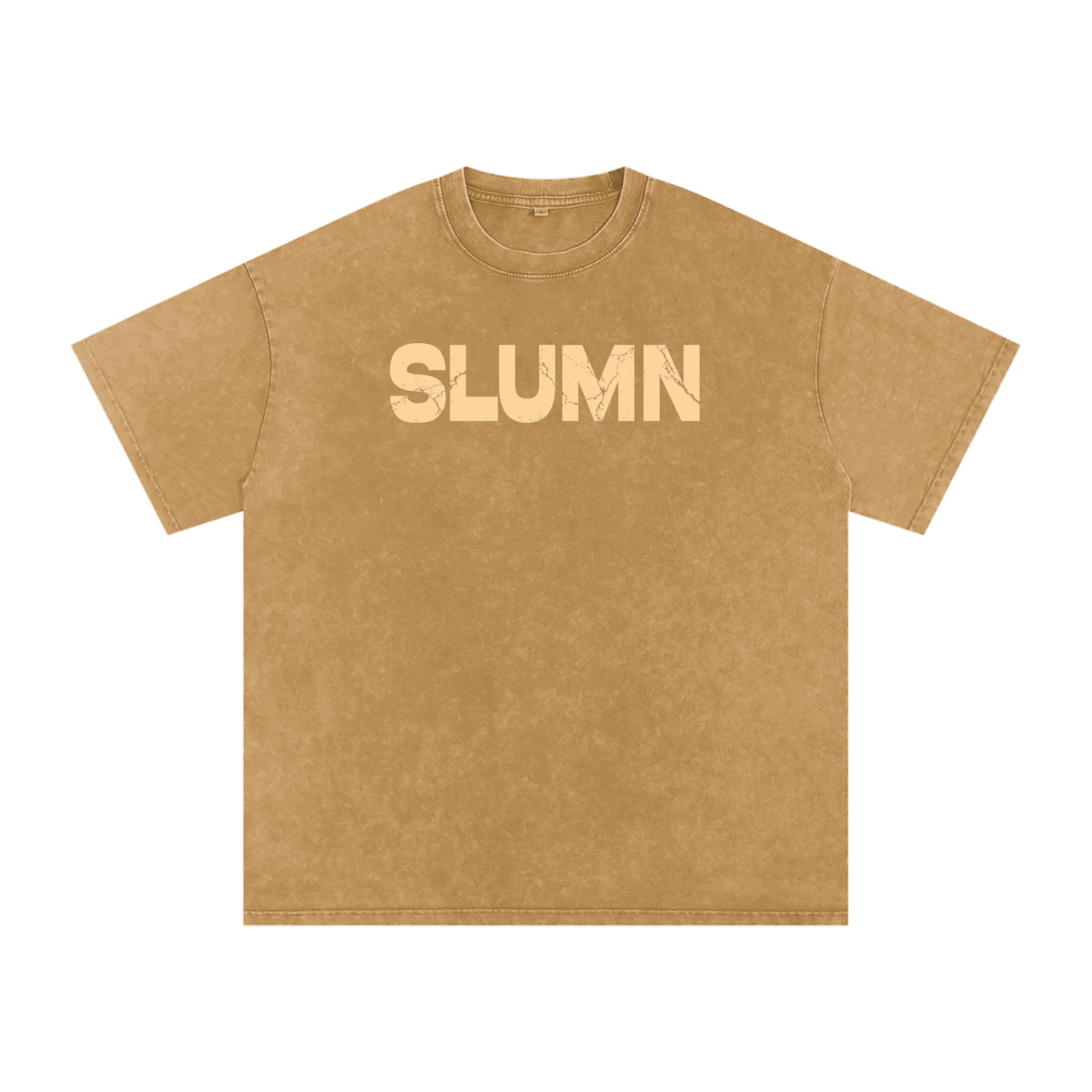 SLUMn Built Different Snow Washed Oversized Cotton T-Shirt