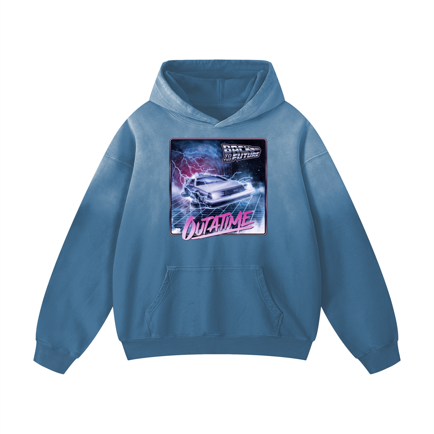 Retro Car Heavyweight Sunfade Oversized Hoodie