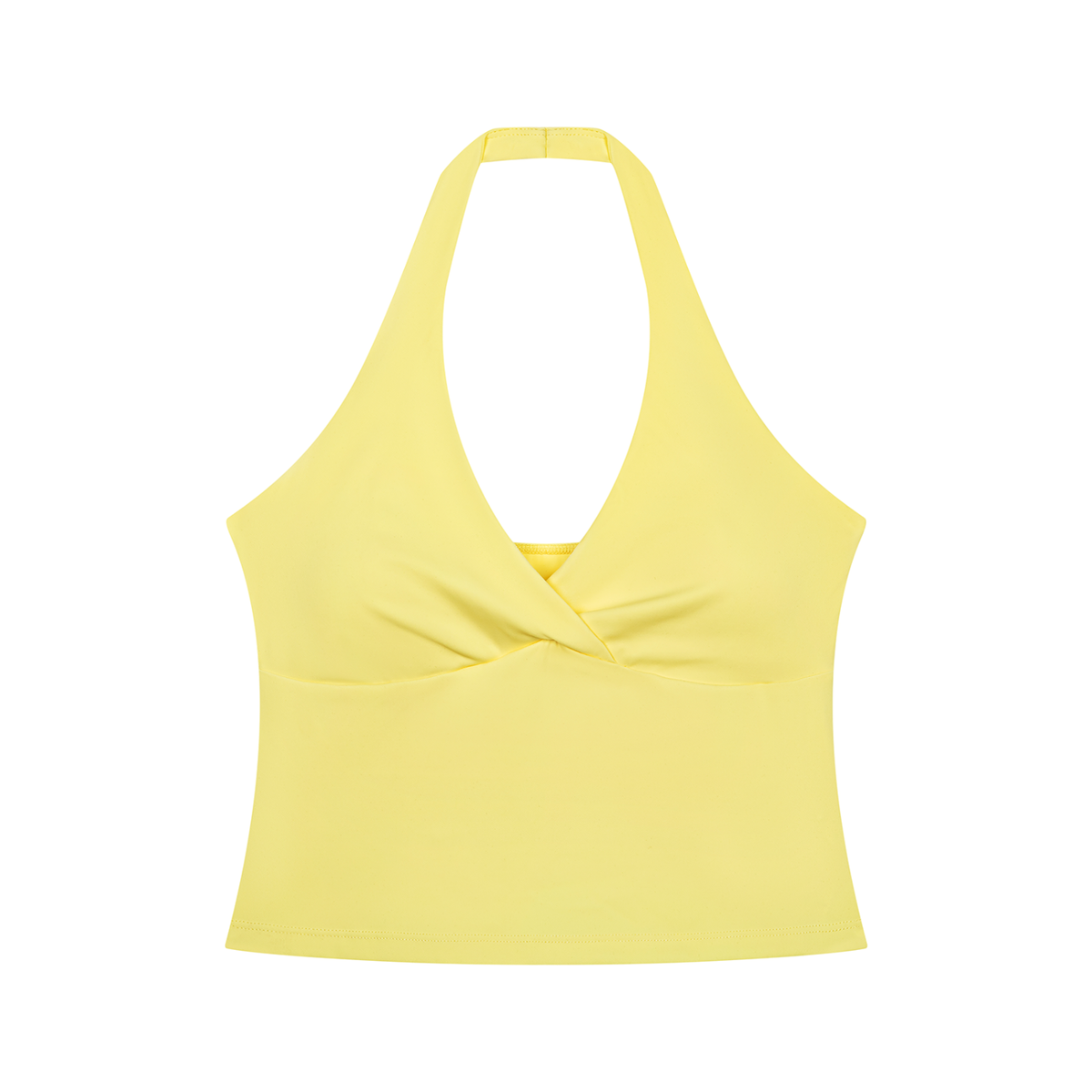 SLUMn Ruched Halter Yoga Crop Tank Top