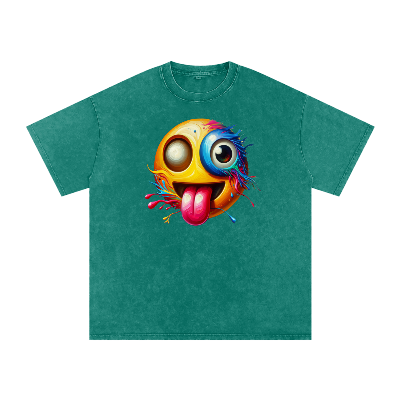 SLUMn Don't Encourage Me Snow Washed Oversized Cotton Tee