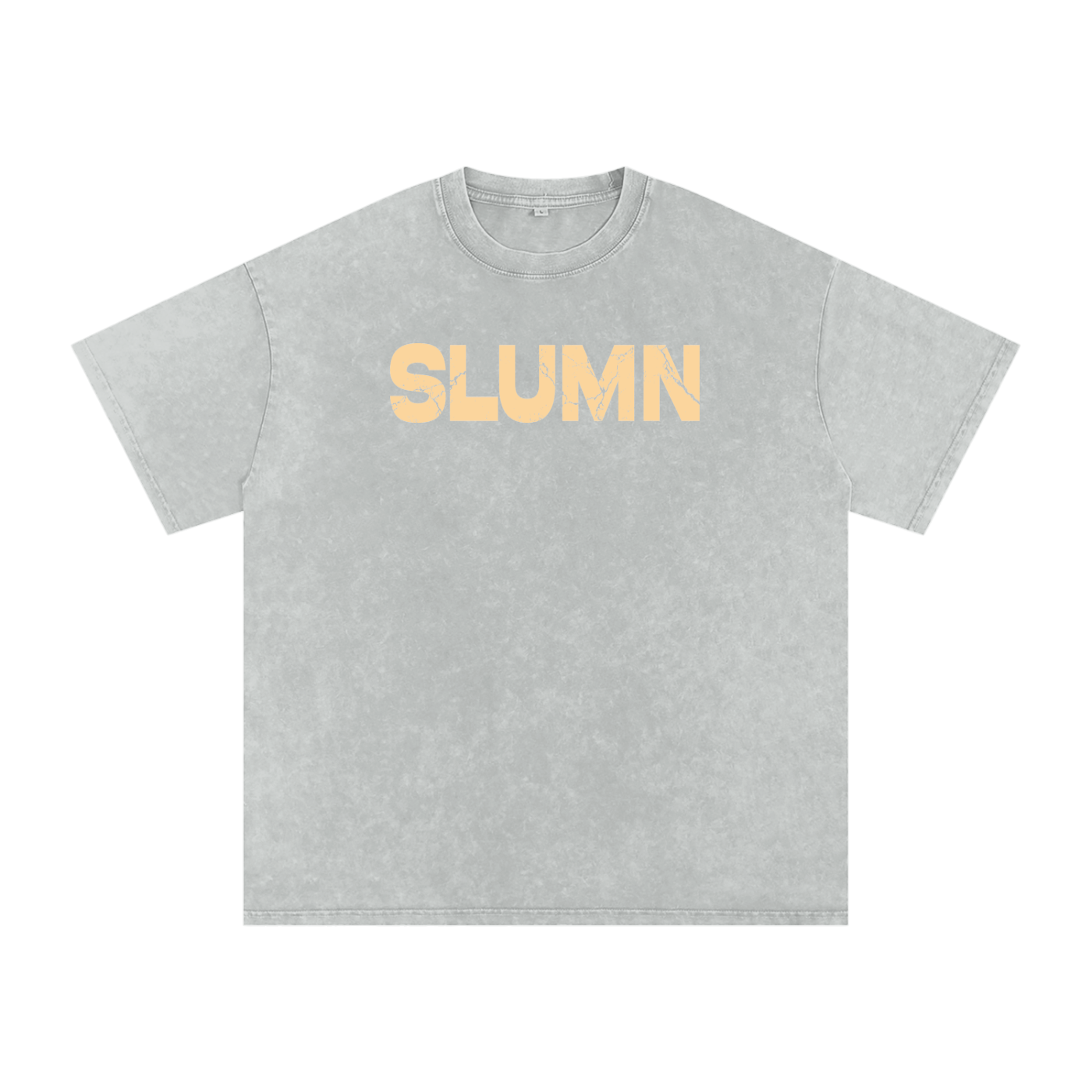SLUMn Built Different Snow Washed Oversized Cotton T-Shirt