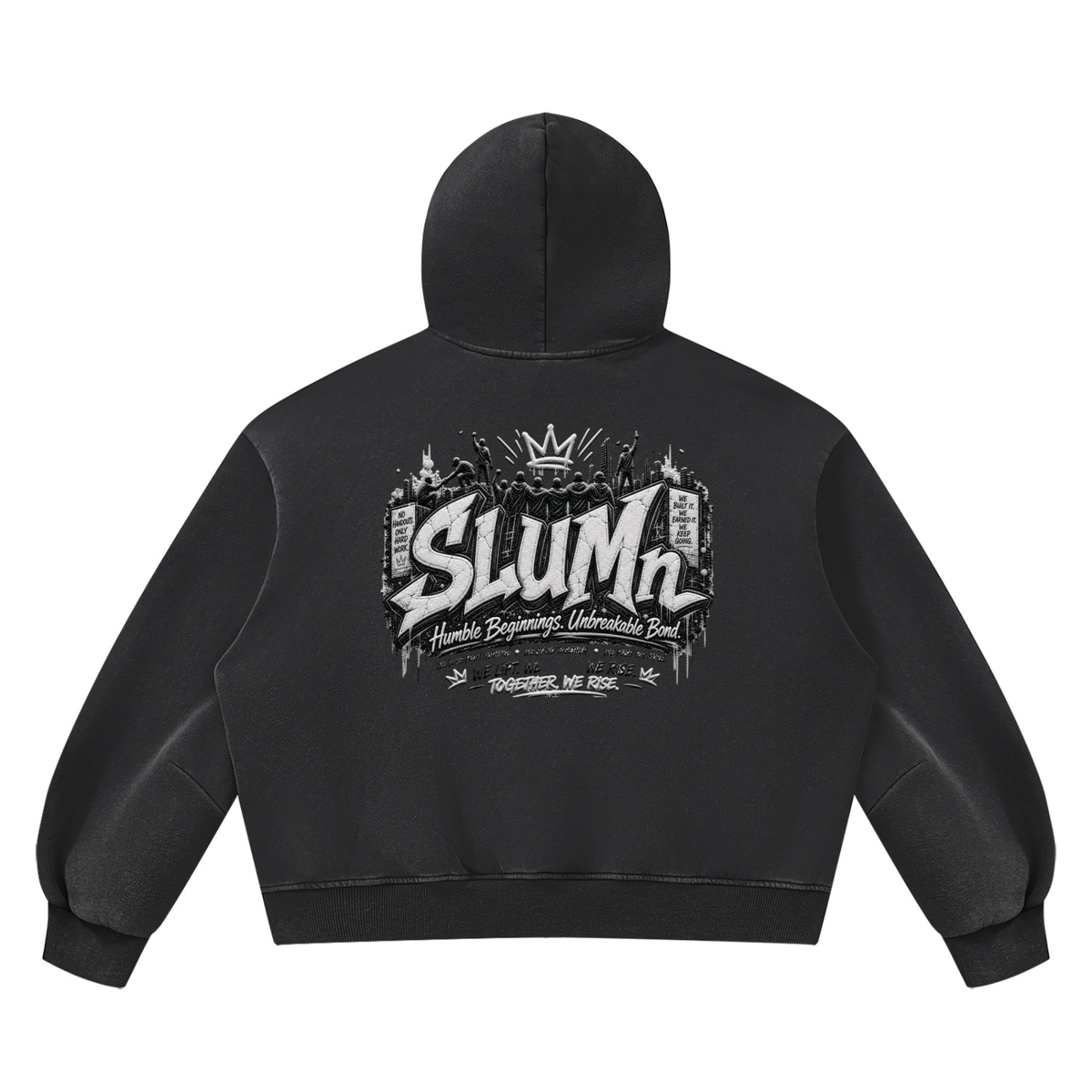 SLUMn FHB Vintage Wash Boxy Fleece Hoodie