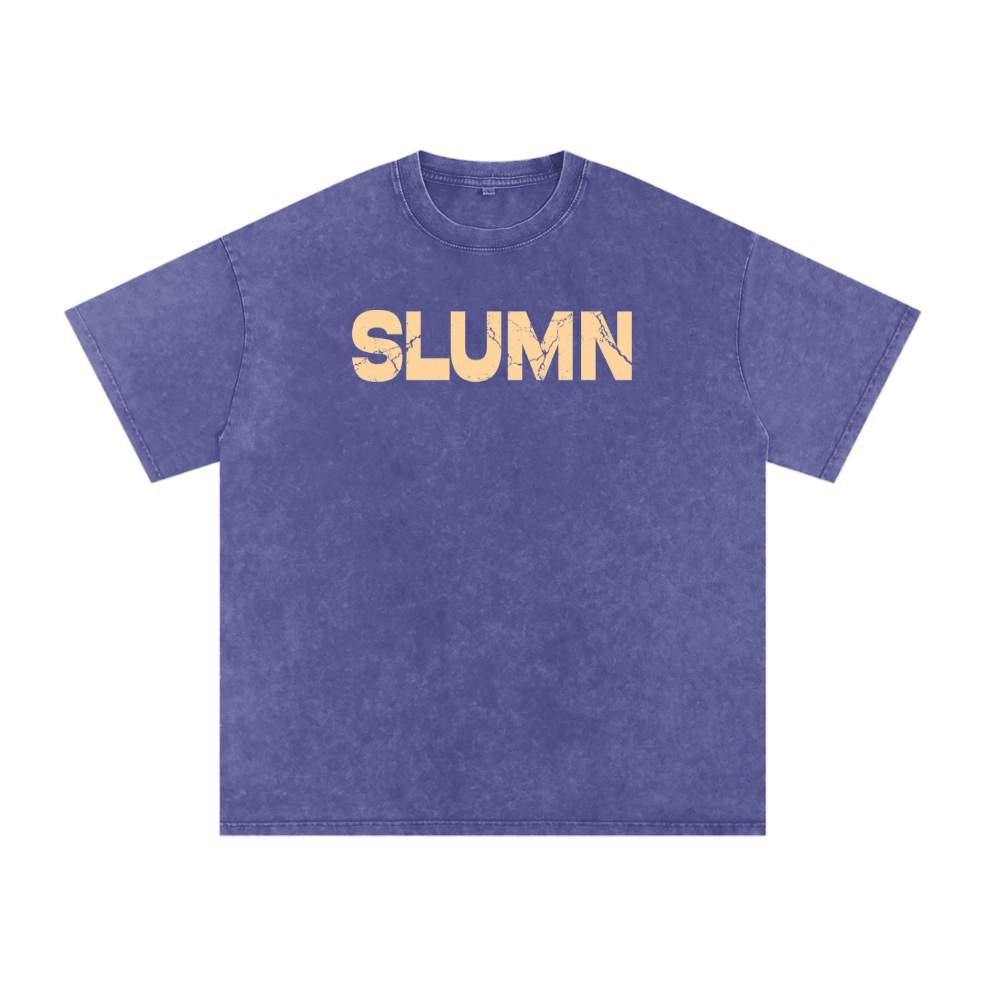 SLUMn Built Different Snow Washed Oversized Cotton T-Shirt