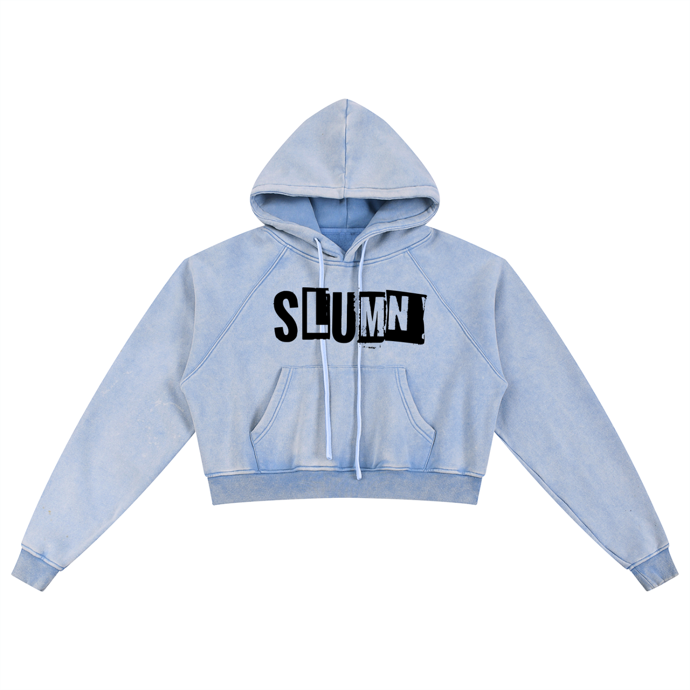 Snow Washed Cropped Hoodie