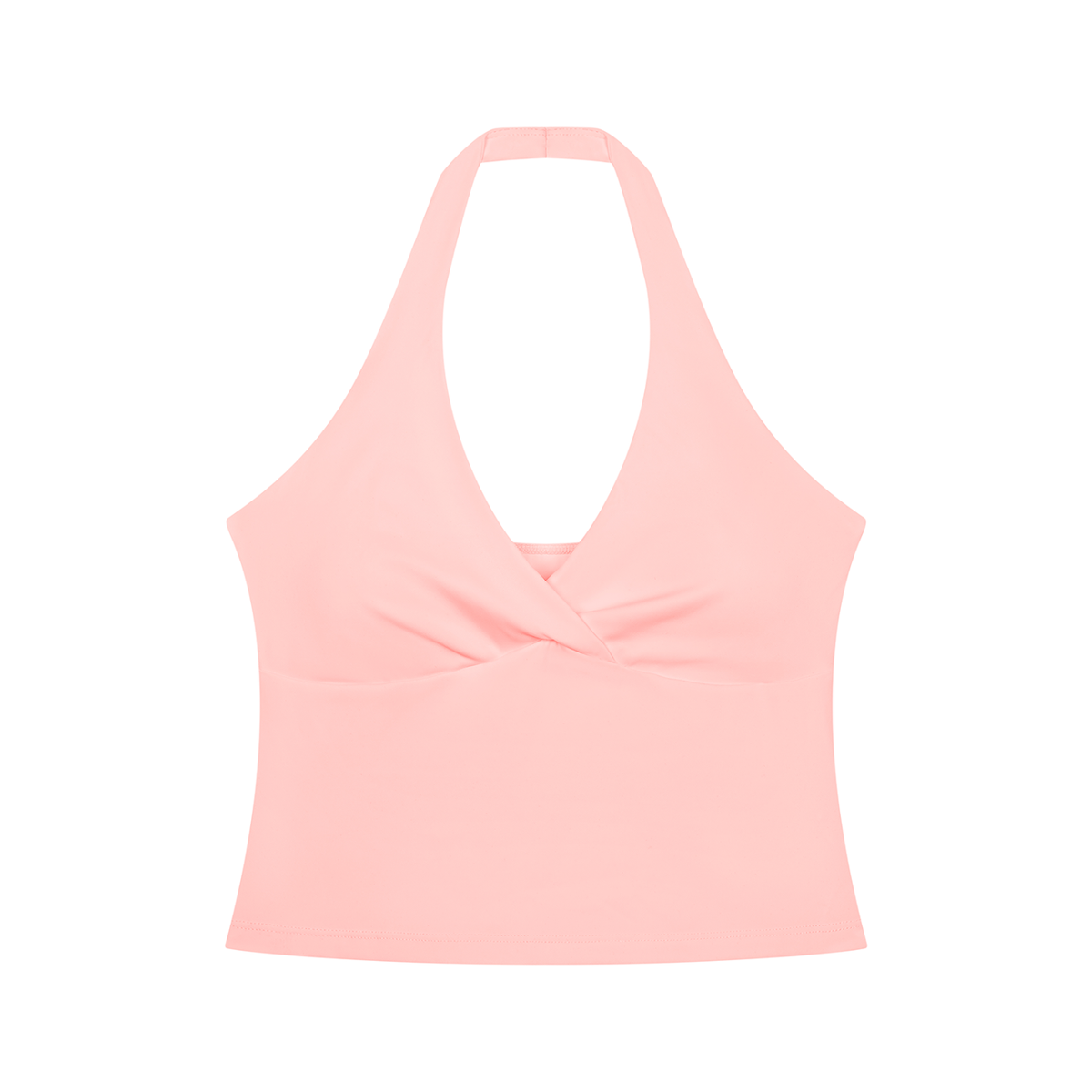 SLUMn Ruched Halter Yoga Crop Tank Top