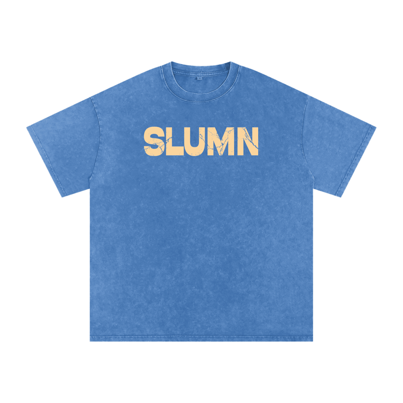 SLUMn Built Different Snow Washed Oversized Cotton T-Shirt