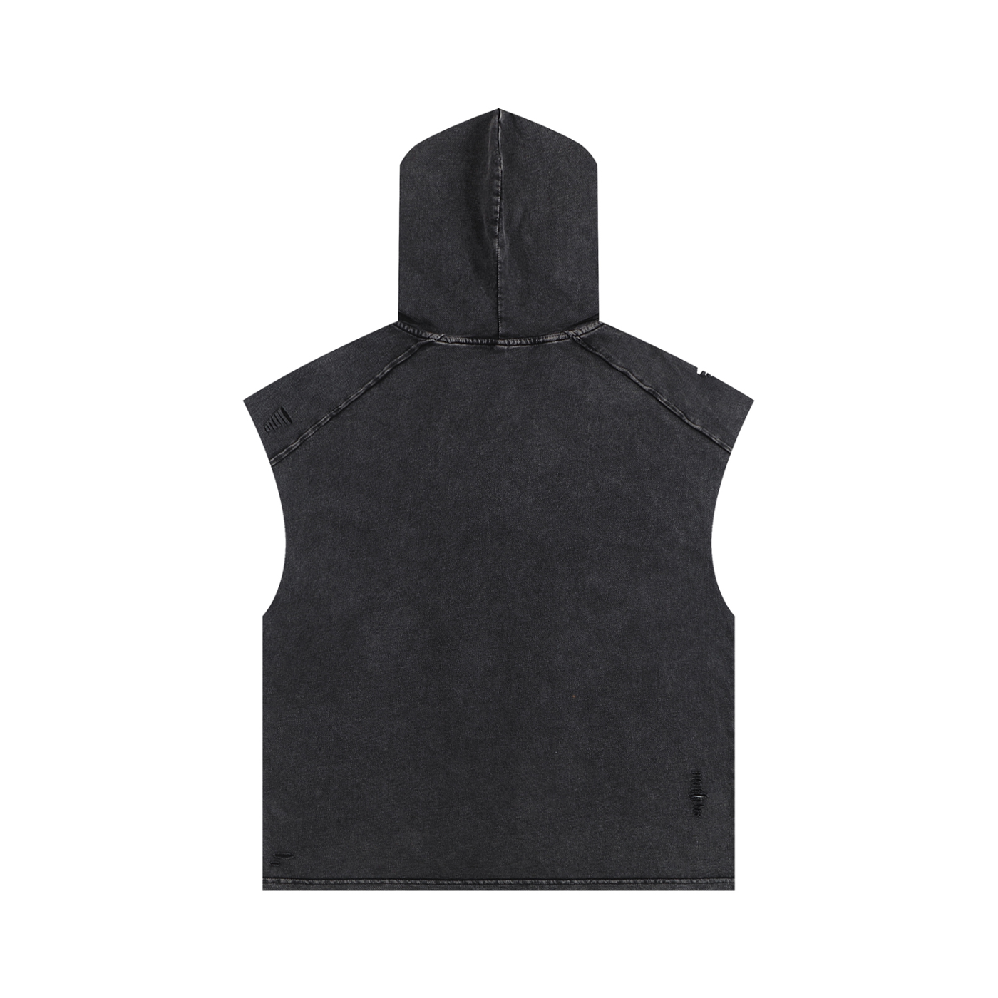 SLUMn Snow Washed Boxy Hooded Tank Top