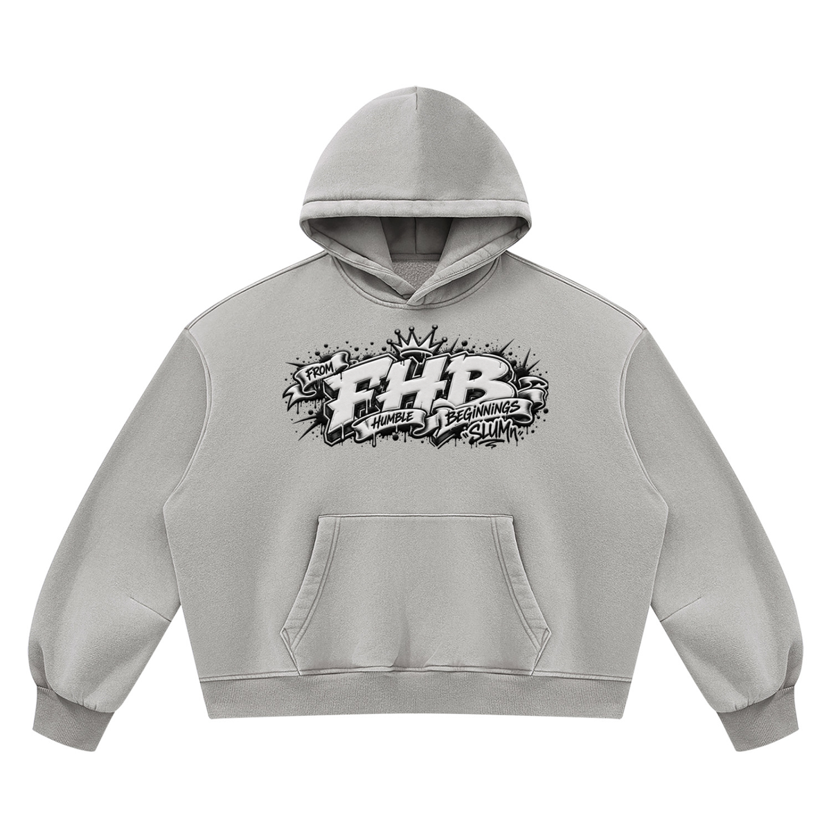 SLUMn FHB Vintage Wash Boxy Fleece Hoodie