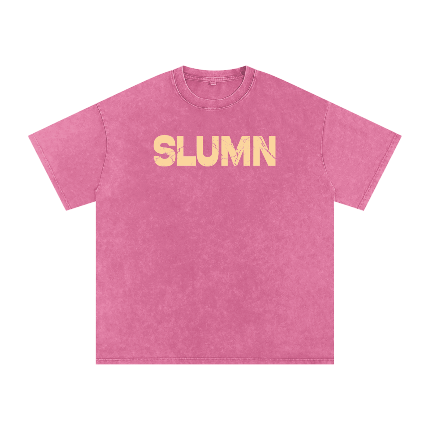 SLUMn Built Different Snow Washed Oversized Cotton T-Shirt