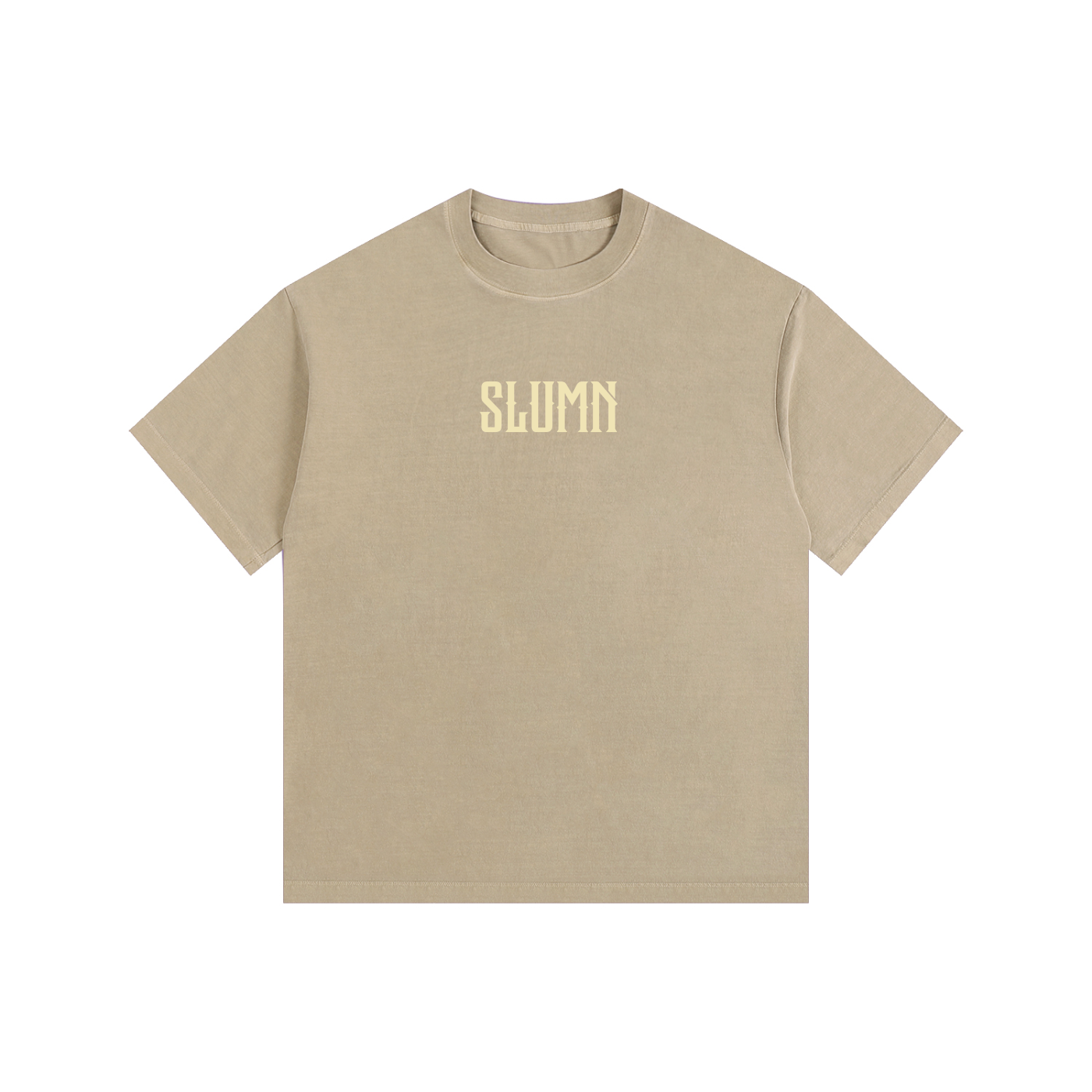 SLUMn built from nothing Vintage Washed Oversized Cotton Tee - Premium Heavyweight 260gsm