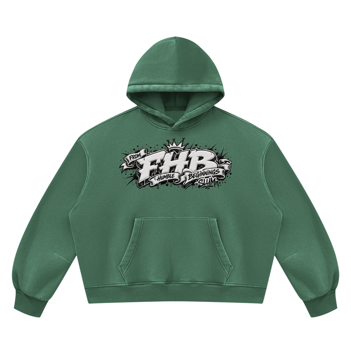 SLUMn FHB Vintage Wash Boxy Fleece Hoodie