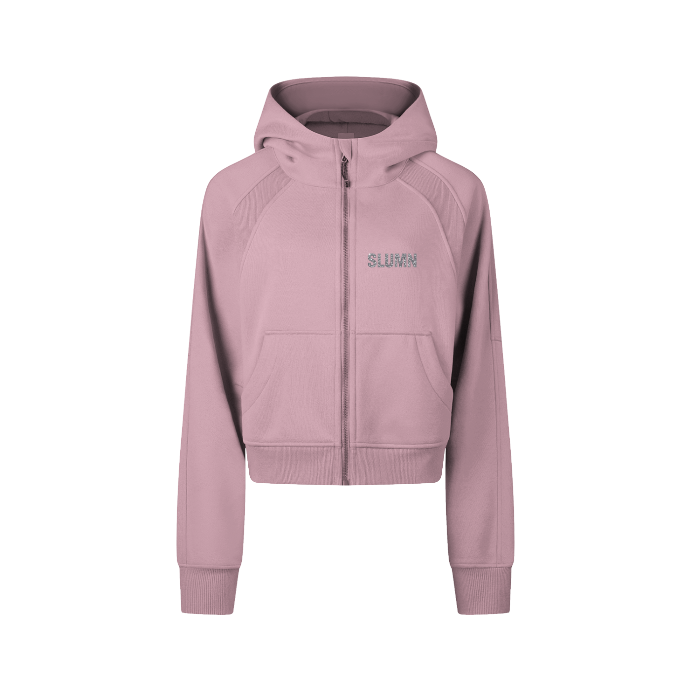 SLUMn Cropped Zip-Through Hoodie