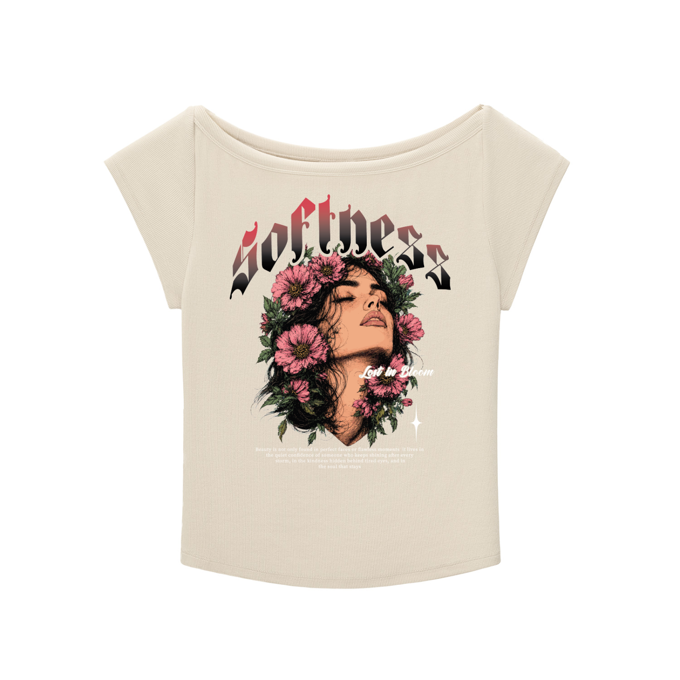 SLUMn Softness Essential Wide Neck Crop Tee