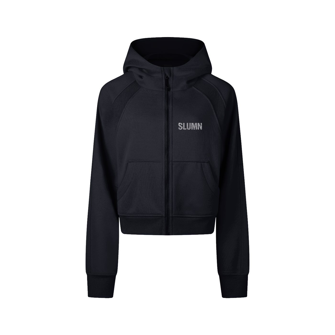 SLUMn Cropped Zip-Through Hoodie