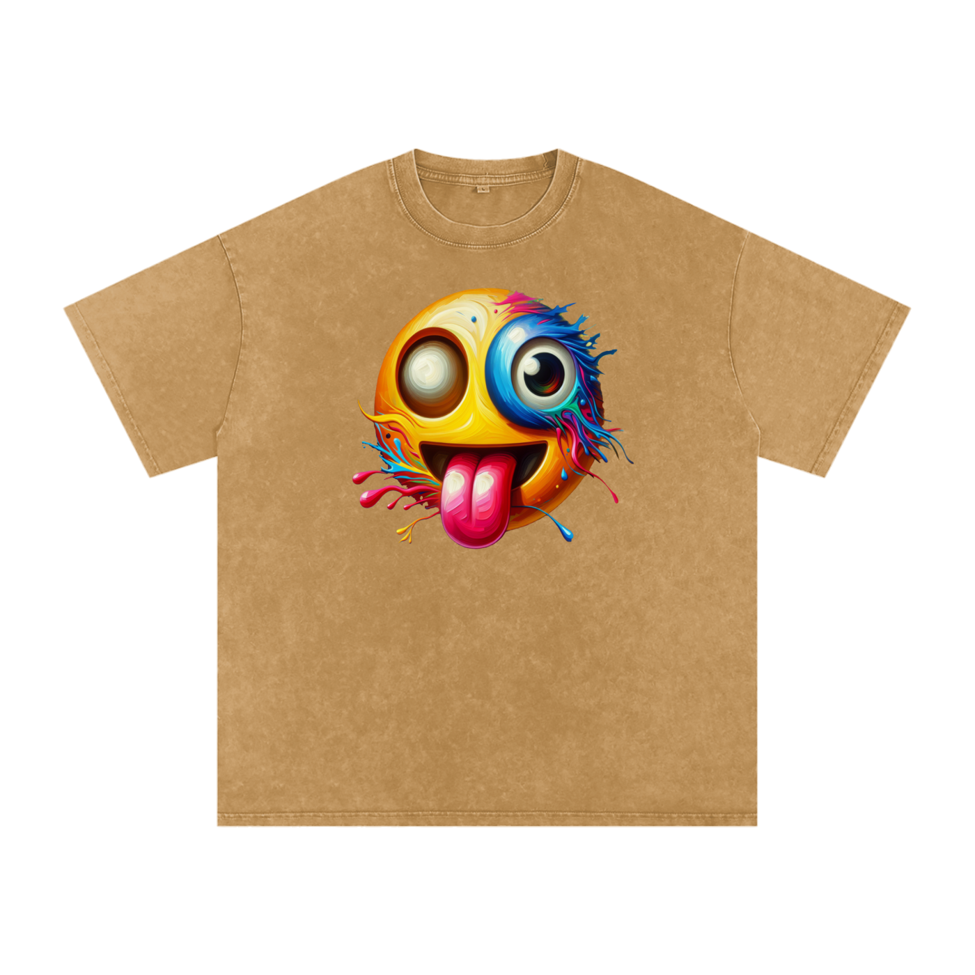 SLUMn Don't Encourage Me Snow Washed Oversized Cotton Tee