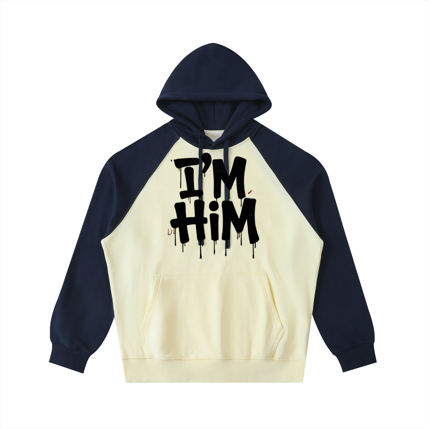 Color-Block Raglan Sleeve Hoodie