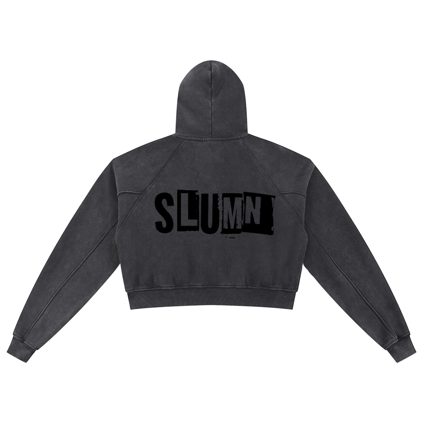 Snow Washed Cropped Hoodie